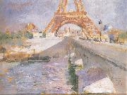 The Eiffel Tower Under Construction Carl Larsson